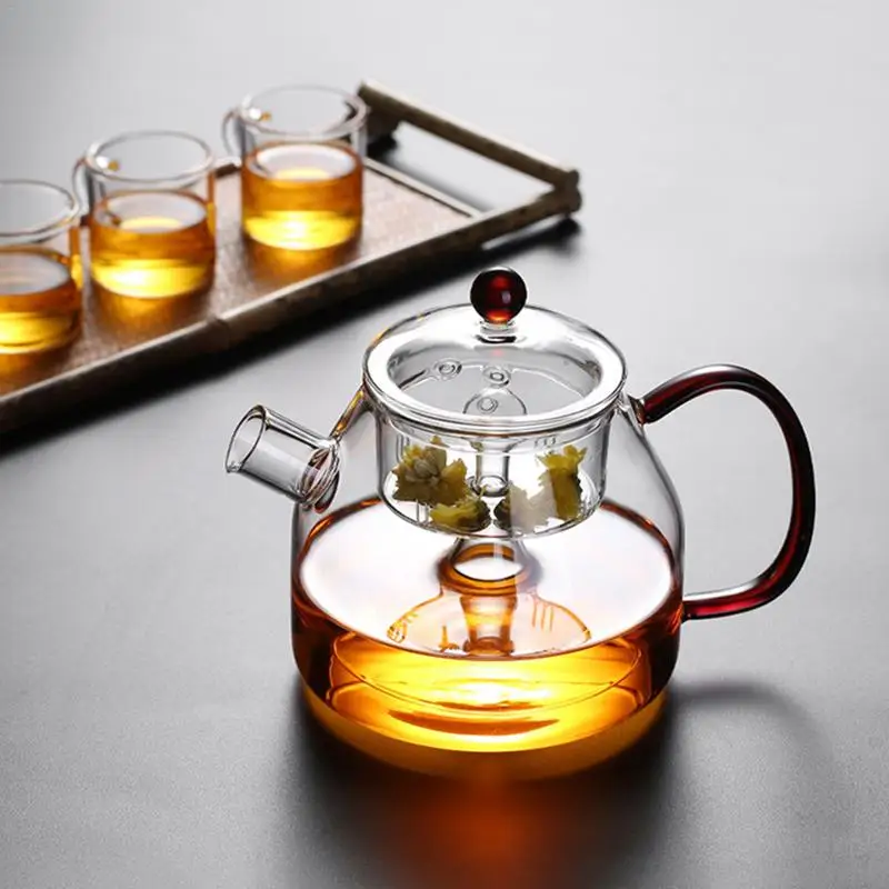 1200ml Large capacity High Borosilicate Glass Teapot With Filter