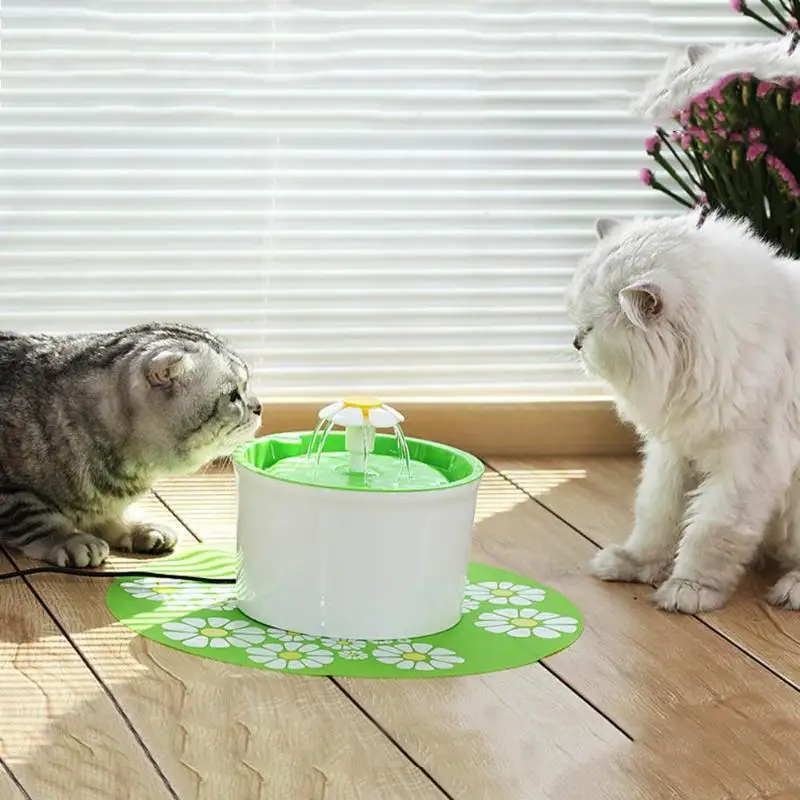 

Automatic Flower Style Cat Dog Electric Water Fountain Pet Bowl Drinking Water Dispenser Drink Dish Filter