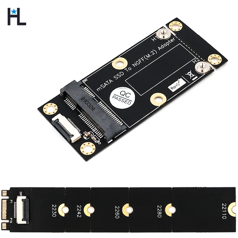 Adaptador com Cabo Msata para M.2 b + m Ngff Chave Apoio Qualquer Sistema Operacional M.2 Adaptador Msata Ssd Ffc