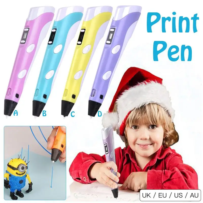 

3D Printing Brush Second Generation Children Innovative Graffiti Pen DIY Painting Pen #BO