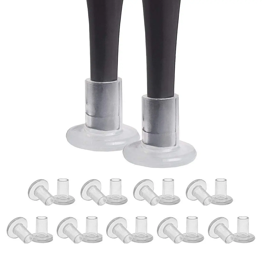 Прозрачный каблук протекторы один размер колпачки на каблук для свадьбы товарищей невесты/GGXT-01 (10 пар)