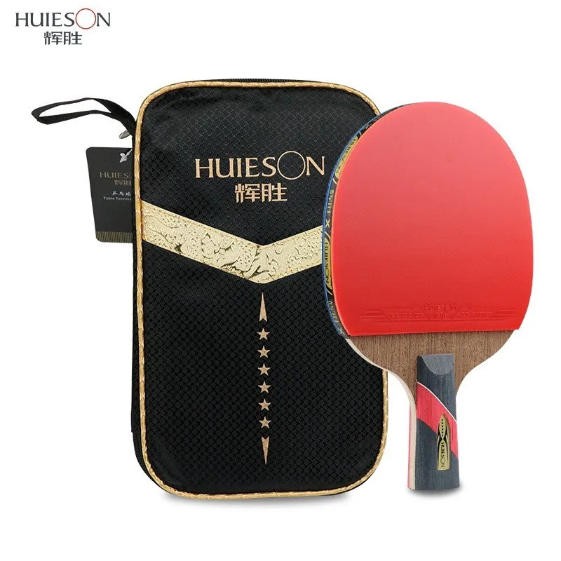 Ракетка для пинг понга Huieson Wenge супермощная резиновая ракетка из древесины и