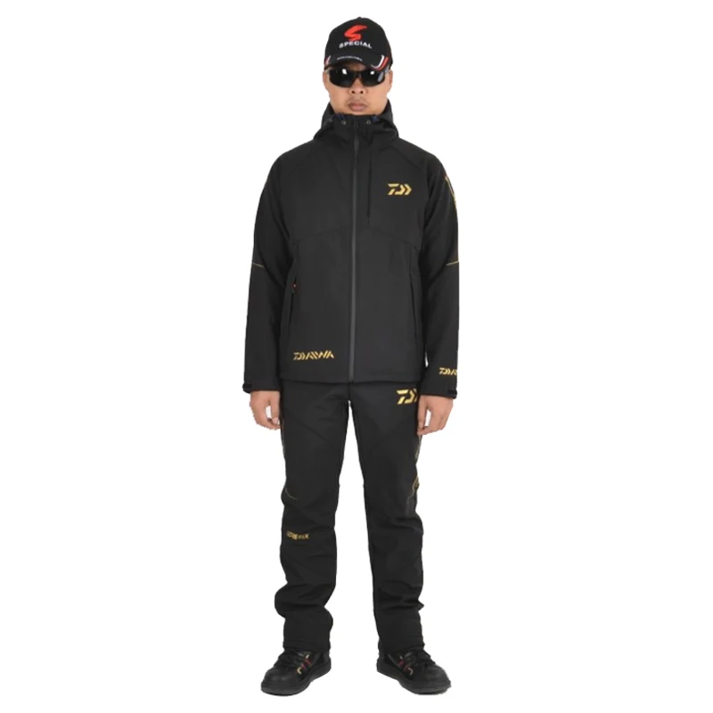 

1PC Daiwa Men Autumn Winter Windproof Warm Fishing Jacket& Pant Fishing Clothing Set New Outdoor Sports Hiking Camping Clothes