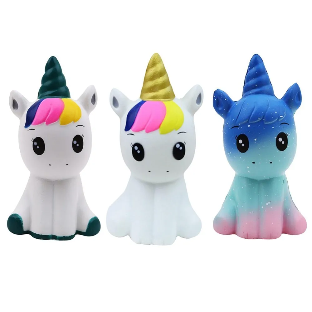 Novelty Anti Stress Kawaii Unicorn Style Board Game Toy Soft Foam Doll For Girls Animal Toy Collectibles For Baby Toys Kids Gift