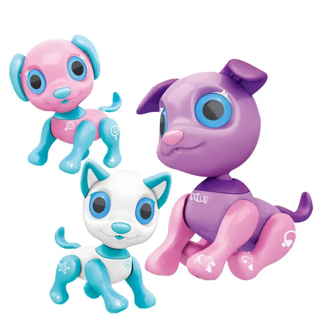 Rechargeable  Smart Touch Music Interactive Communication action Cartoon Animal Kids Dog RC Robot dog Toy