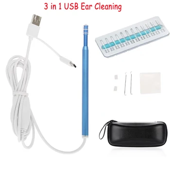 

3-in-1 USB Ear Cleaning Tool Multifunctional Android PC Visual Ear Spoon Earpick With Mini Camera Ear Care Cleaning Tool