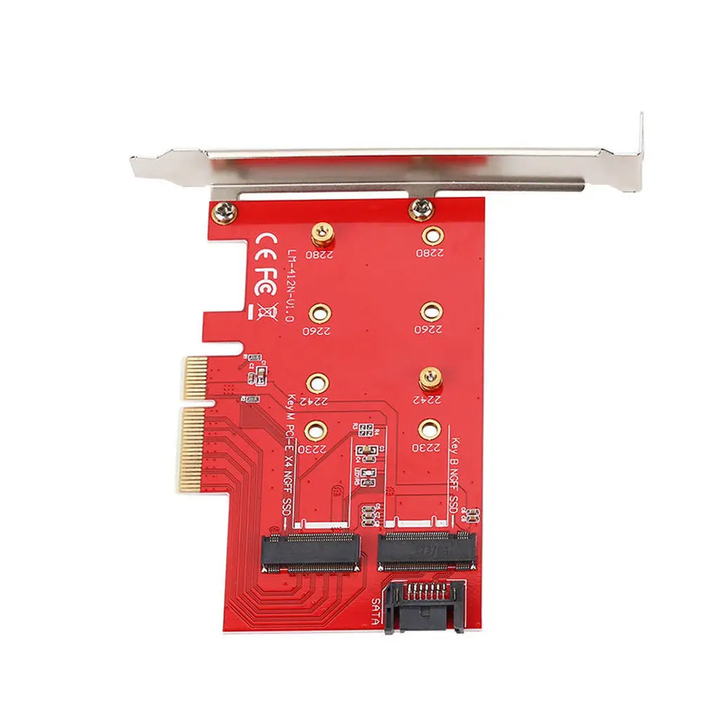 Pci-E X4 к M.2 Ngff M/B Ключ Ssd Sata адаптер конвертер карта для настольных ПК | Компьютеры и