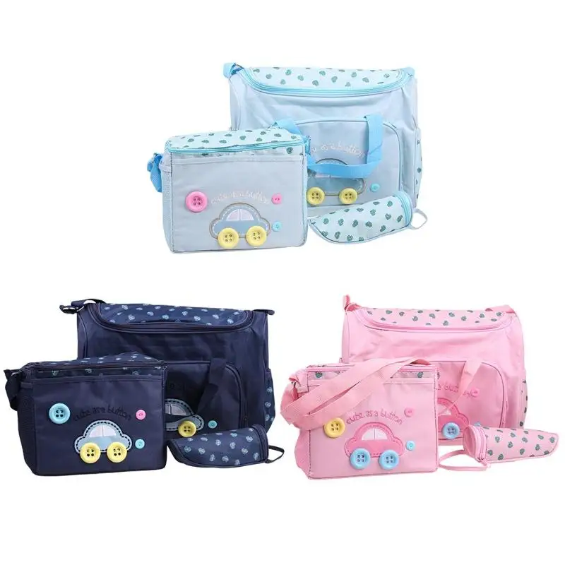 

4pcs/set Large Shoulder Bags Mommy Maternity Changing Mat Bottole Cover
