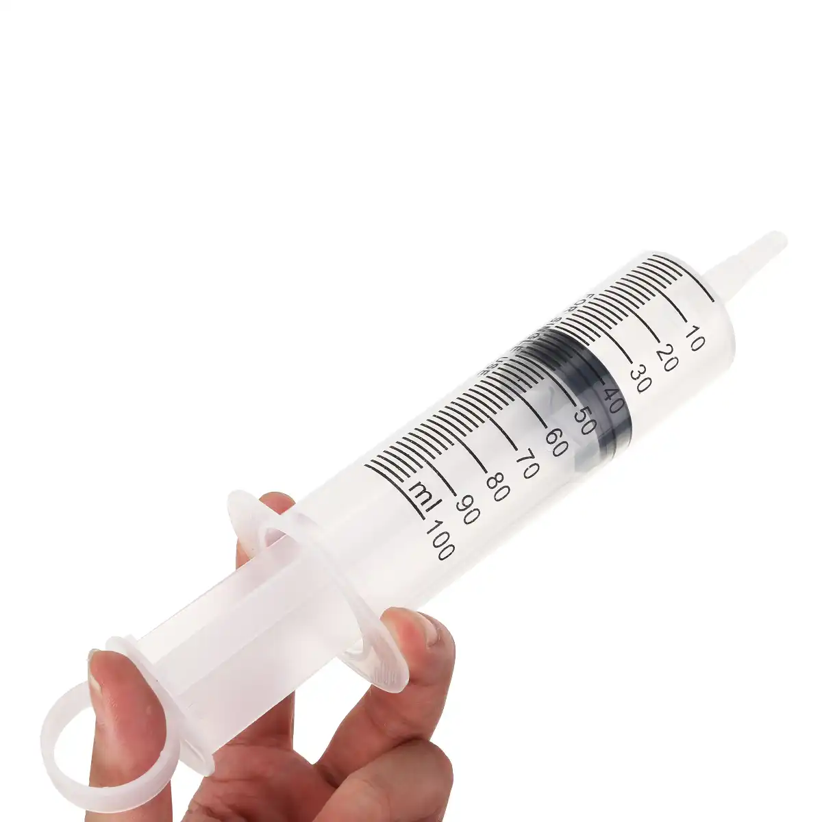 New 100ml Plastic Syringe With Cover Measuring Nutrient Hydroponics Transparent Syringe DIY Industrial Tools