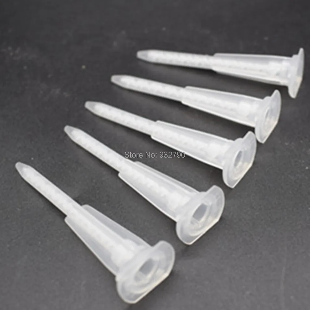 5pcs AB Adhesive Glue Resin Static Mouth Mixing Nozzles Tube Needles Epoxy Resin Static Mixer Acrylic Adhesive Mixing Nozzles