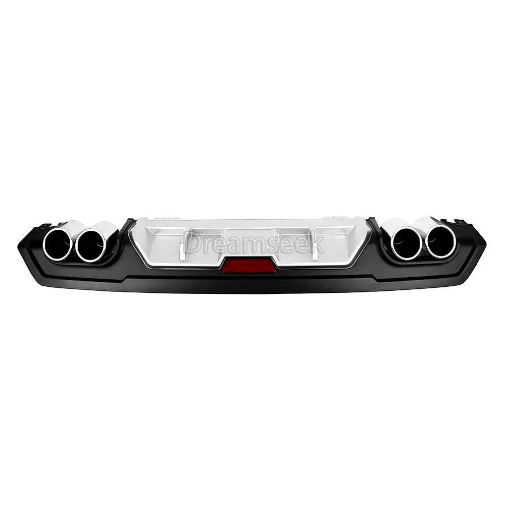 Для 2016 2017 2018 Honda Civic диффузор заднего бампера JDM Racing двойной выпускной