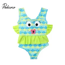 Г., милый купальник для маленьких девочек, Цельный купальник для девочек от 6 месяцев до 3 лет с рисунком в виде рыбы и губ, детский купальный костюм