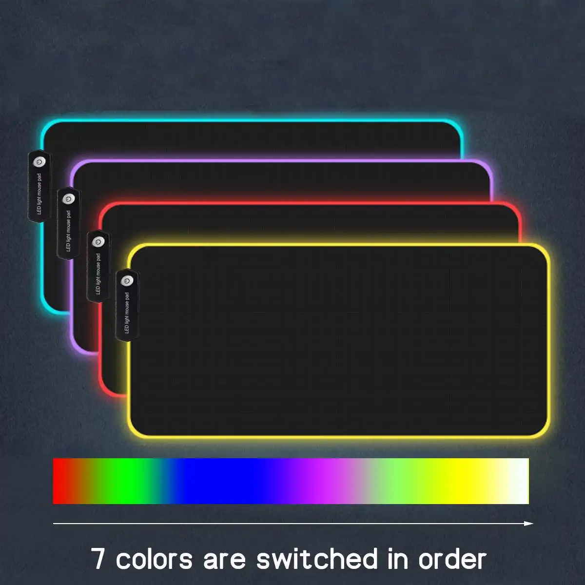 Большой светодиодный светильник RGB водонепроницаемый игровой коврик для мыши USB