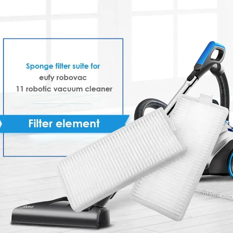 

6pcs Vacuum Cleaner Robot Filter HEPA Filters for Eufy RoboVac 11s 30 30C 15C 12 35C Cleaner Parts 110*48*60mm