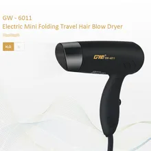 Guowei GW-6011 профессиональный Электрический мини-Фен складной Компактный Дорожный фен для укладки волос Складная ручка с вилкой ЕС