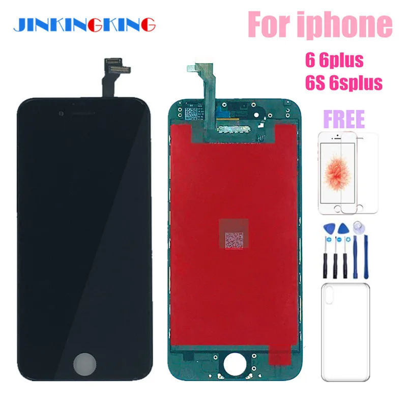 JINKINGKING ЖК экран для iPhone 6 дисплей Замена сборка 6s plus сенсорный дигитайзер Запчасти