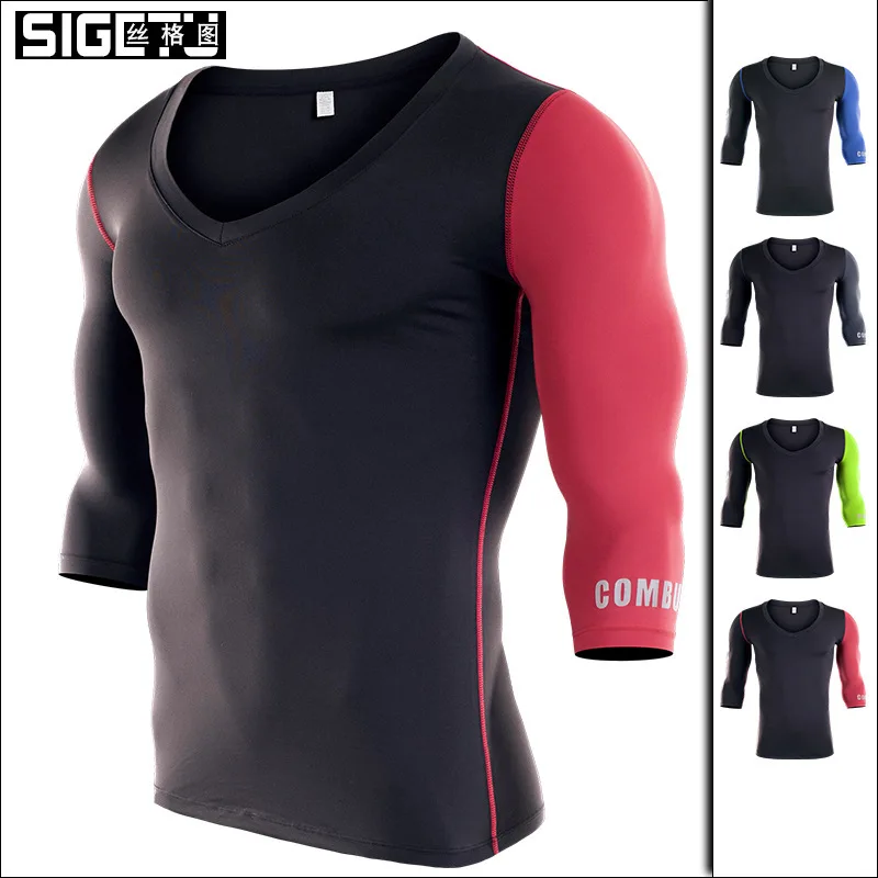 

2018 Real Daiwa Summer New Male Workout Clothes Tight Elastic Sleeve Dress Training Outdoor Running Sportswear Fishing Clothing