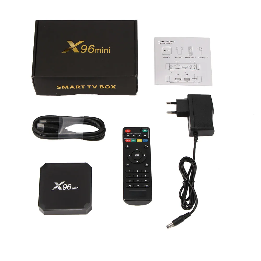 

FORNORM X96 Mini TV Box Android 7.1.2 Amlogic S905W Quad Core WiFi HD 2G+16G 4K Player