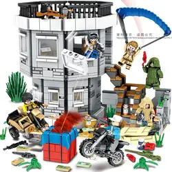 Новый военный SWAT PUBG классические сцены военная армия WW2 солдат строительные блоки город игрушки