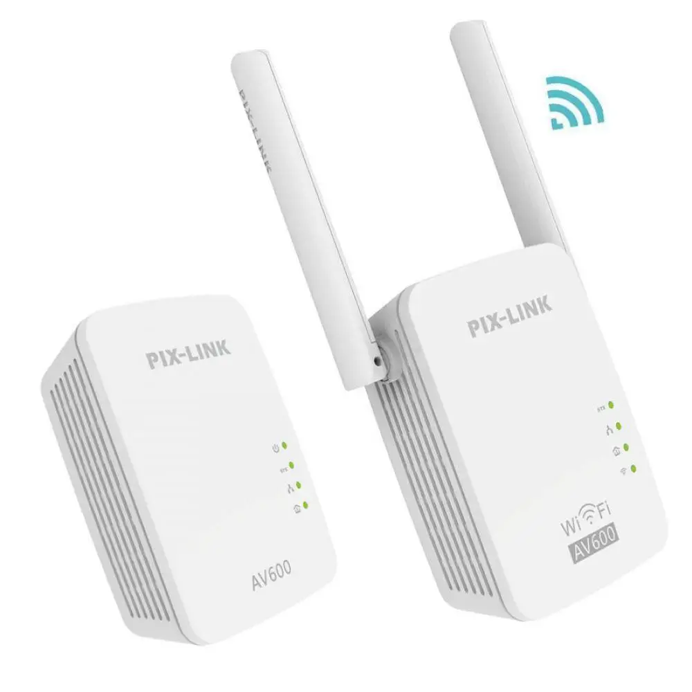 

AV600 600Mbps Powerline Adapter 300Mbps Wirless WIFI Ethernet Homeplug Range Extender Repeater Network Router