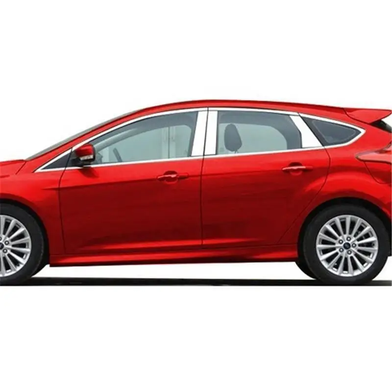 

Auto Automobile Chromium Grille Window Exterior Dashing Sticker Strip Car Styling 09 10 11 12 13 14 15 16 17 18 FOR Ford Focus