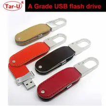 Популярный кожаный usb флэш-накопитель 8g 16 gb 32 gb 64 gb флешки персонализированные флешки качественный Деловой Подарок
