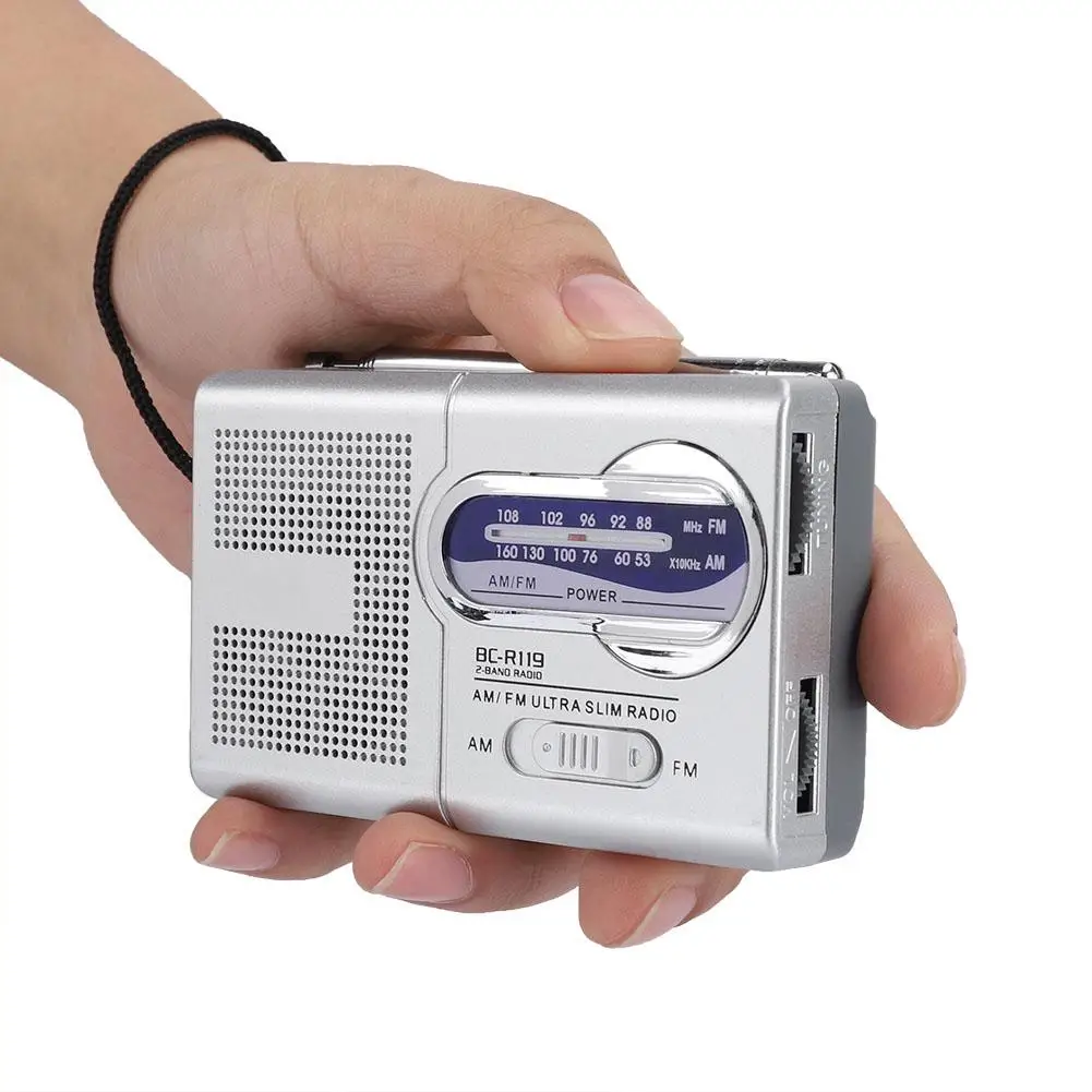 

Multi-function Portable Mini Radio AM/FM Pocket Radio Receiver Telescopic Antenna BC-R119 BC-R20 BC-R21 for Elderly Radios