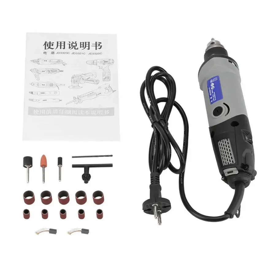 

400W Electric Die Grinder Power Drill 6 Positions Variable Speed Rotary Tool EU Plug Grinding Tool good