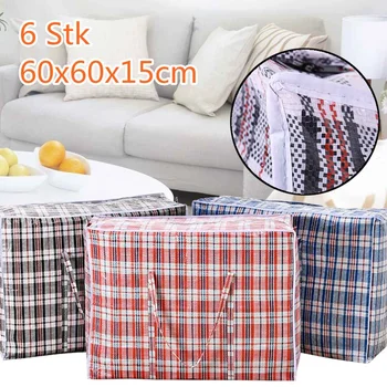 

6PCS Durable Waterproof Bedding Storage Bag Closet Organizer Foldable Large Capacity House-moving Bag Quilt Clothes Luggage Bag