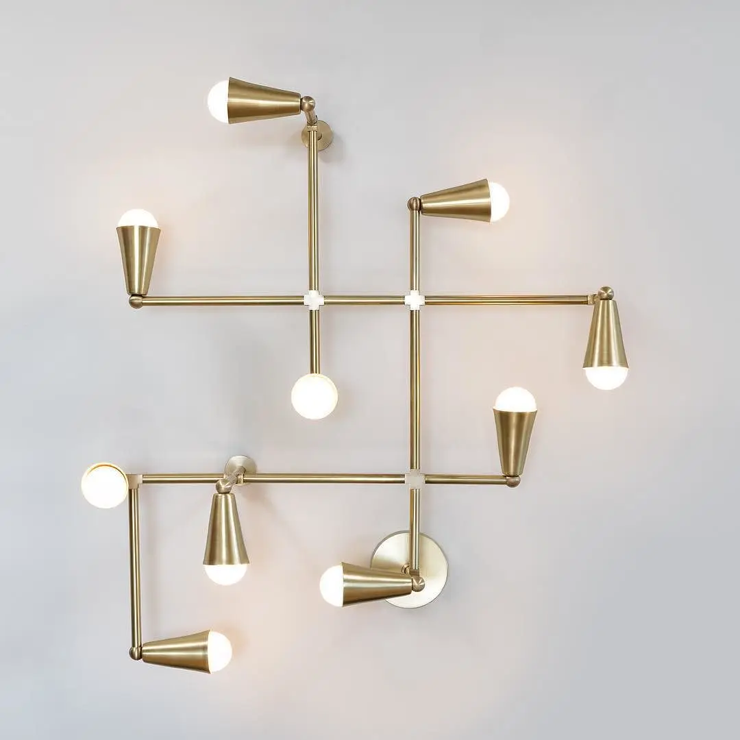 

Modern Magic Beans Dna Iron Loft Glass Ceiling Light Bar Coffee Shop Branches Retro Bedroon Dining Room Ceiling Lamp