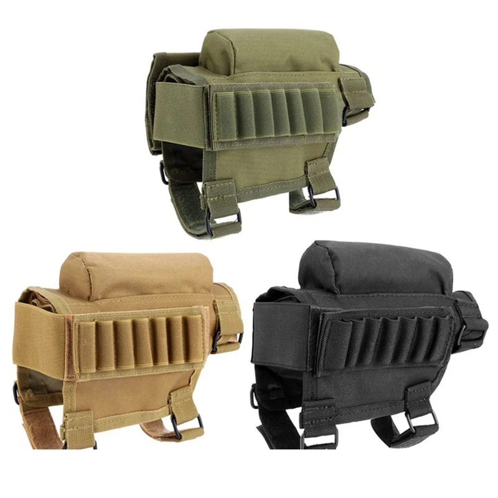 

VIM Outdoor Tactical Buttstock Cheek Rest Ammo Portable Pouch Shotgun Rifle Stock Shell Combat Hunting Gear