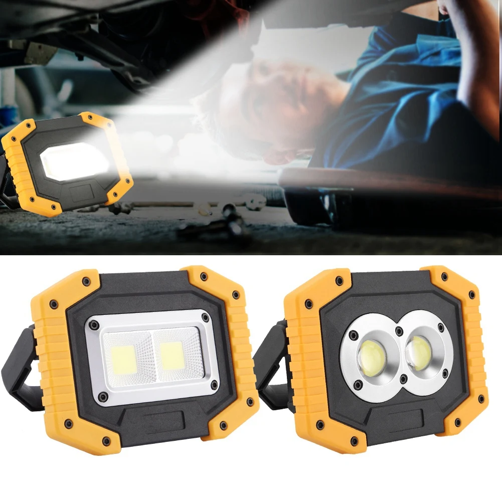 

Portable High Bright COB Spotlight USB Charging LED Warning Lamp for Outdoor Camping Emergency small flashlight