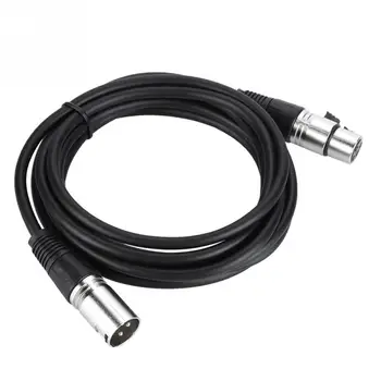 

10Pcs 1.5M XLR Audio Mic Cable Male to Female Microphone Cable OD6.0mm Black Audio Cables