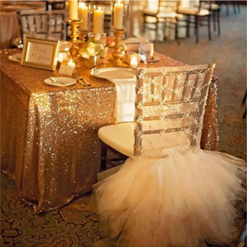 

100x130cm Sparkly Bling Sequin Tablecloth Table Cover Backdrop For Wedding Birthday Party Banquet Xmas Decor