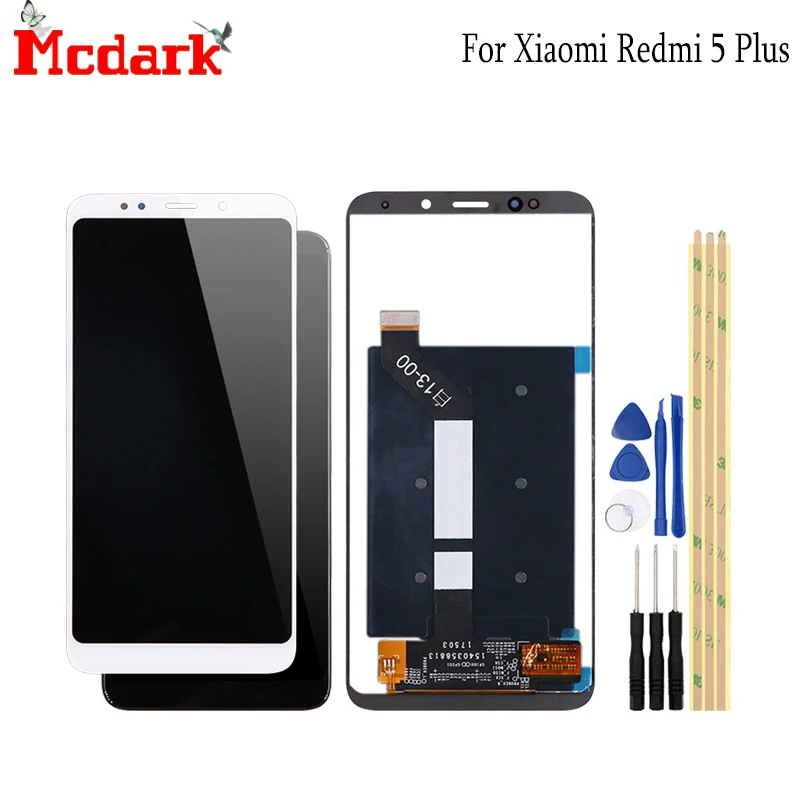 ЖК-экран Mcdark для Xiaomi Redmi 5 Plus Сменные аксессуары ЖК-дисплей + сенсорный экран с