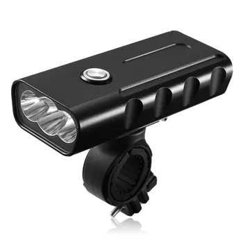 

Bike Light Super Bright Bike Front Lamp Bicycle Light 3 Light Modes Strap Rechargeable Waterproof Bicycle Light Flashlight