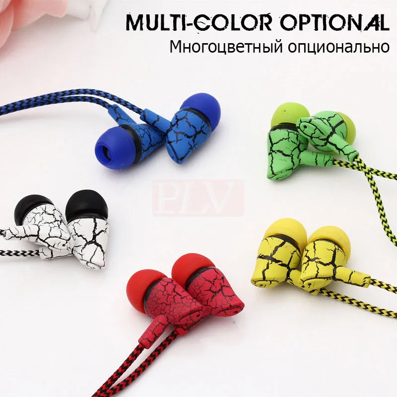 PLV JL-11 Headset höhen qualität geflochtene draht mikrofon headset schwere bass riss für alle seri
