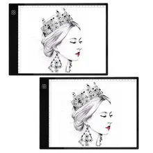 Цифровой A4 копировальная панель графический планшет искусство чертежная доска для рисования знак Дисплей Панель световой трафарет Графический доска для рисования со светодиодами