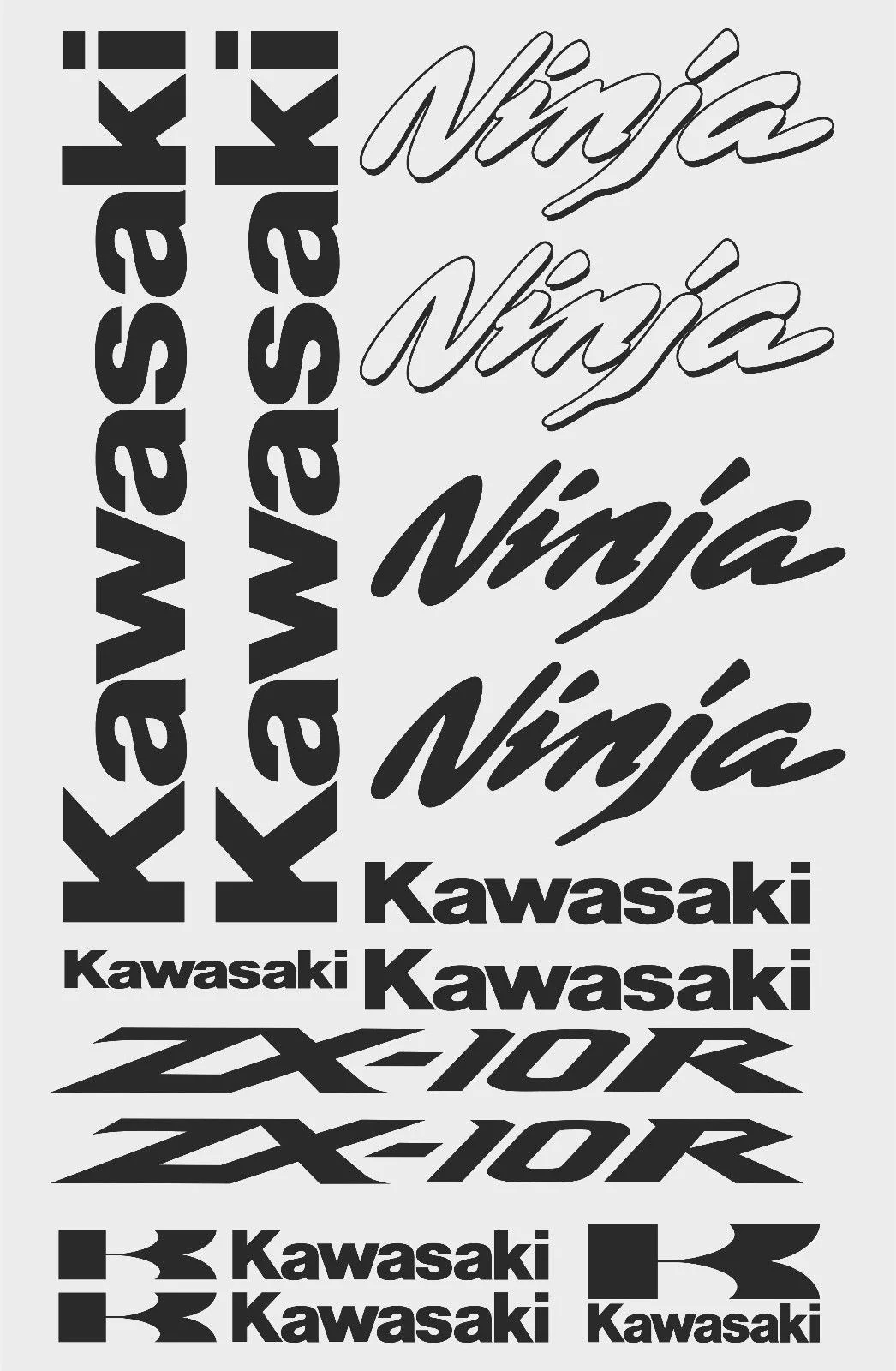 1Set Kawasaki ninja ZX 10r Decal Sticker Kit BEST PRICEStickers