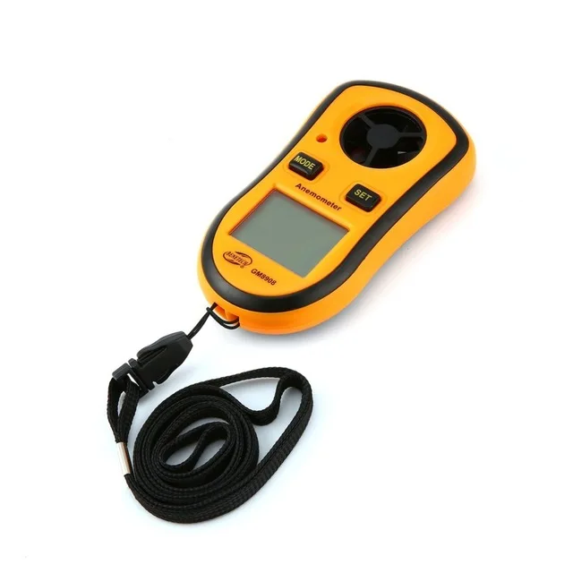 

Real Digital Tachometer Handheld Air Wind Speed Scale Gauge Meter Digital Anemometer Thermometer