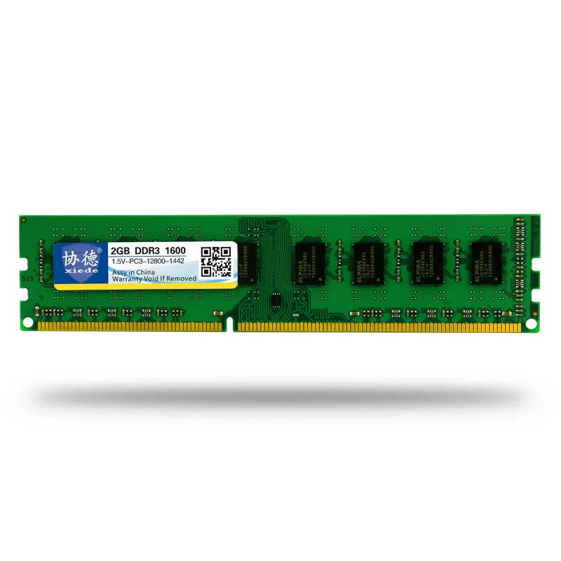 Xiede Desktop Computer Memory RAM Module DDR3 1600 PC3-12800 240Pin DIMM 1600mhz For AMD Xiede Desktop Computer Memory RAM Module DDR3 1600 PC3-12800 240Pin DIMM 1600mhz For AMD