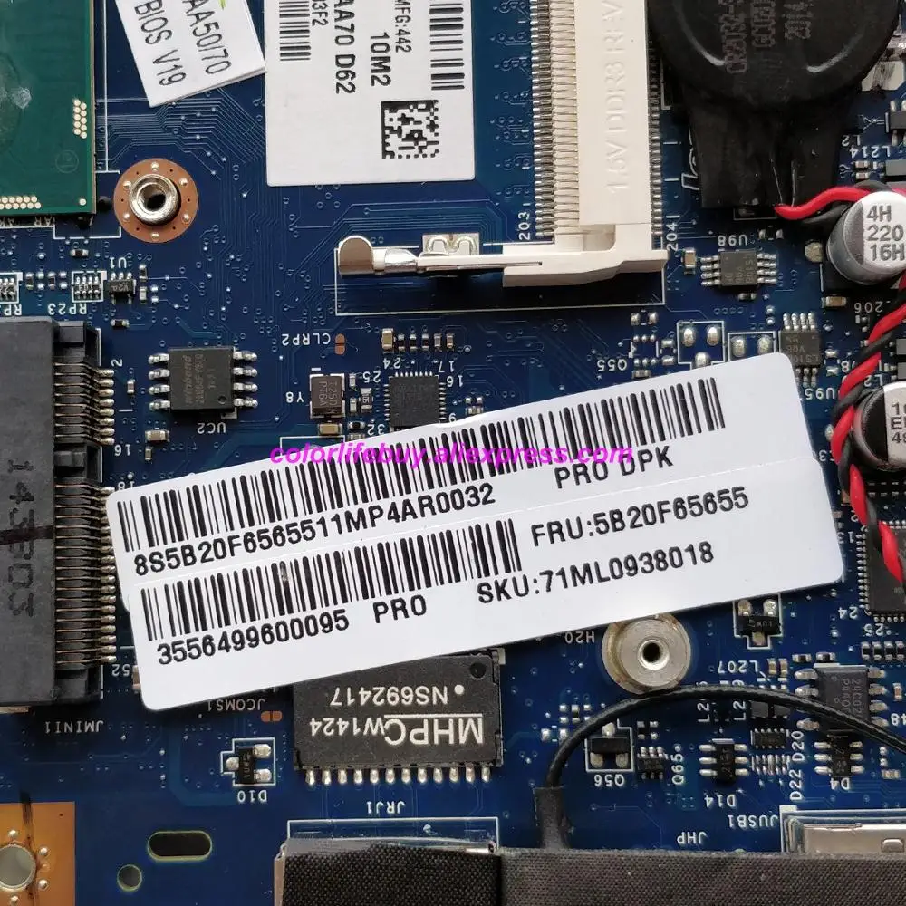 حقيقية 5B20F65655 LA-B031P w i7-4558U CPU w N15P-GT-A2 GPU اللوحة المحمول اللوحة لينوفو IdeaCentre A740 الكمبيوتر الدفتري