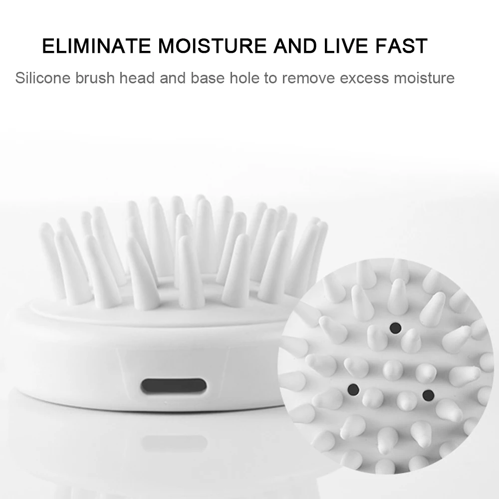 

Massage Brush Silicone Head Scalp Shampoo Massage Brush Comb Hair Washing Comb Shower Bath Brush Mini Head Meridian Massage Comb