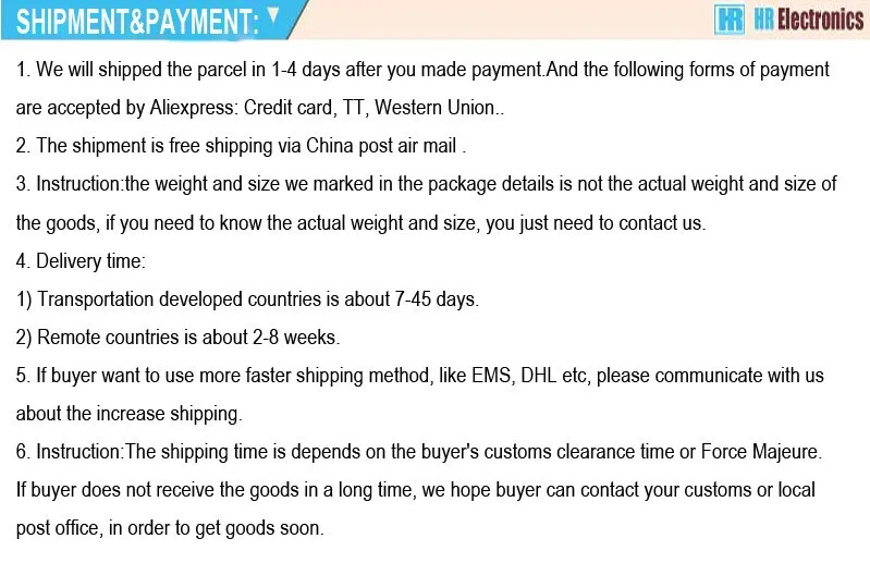 shipment&payment