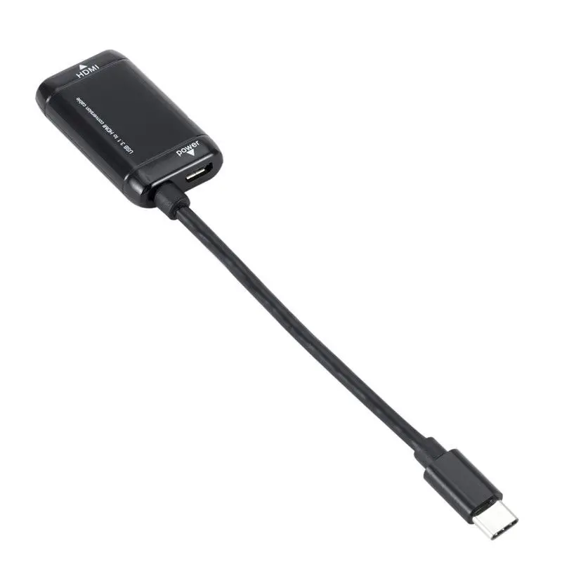 USB C type к HDMI адаптер 3 1 кабель для MHL Android телефон планшет черный| |