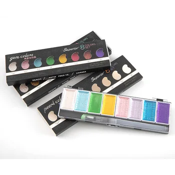 

Metallic Solid Watercolor Acuarelas Gouache + Fountain Pen Water Color Arte Powder Sulu Boya Paint Set 5 Colors / 8 Colors