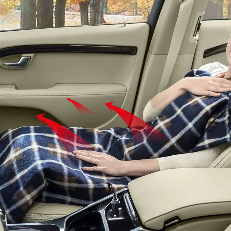 Плед Стиль автомобиля Отопление Одеяло 12 V Электрическое одеяло автомобильное