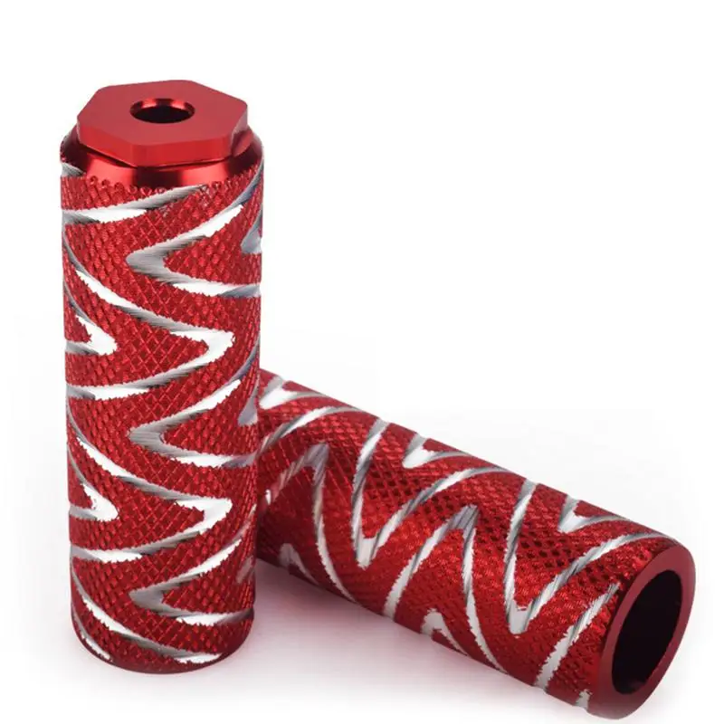 MTB Bike Aluminum Pedal Anti-Slip Front Rear Axle Footrest Foot Picks BMX Cylinder Lever Bike Accessories High Quality MTB Bike Aluminum Pedal Anti-Slip Front Rear Axle Footrest Foot Picks BMX Cylinder Lever Bike Accessories High Quality