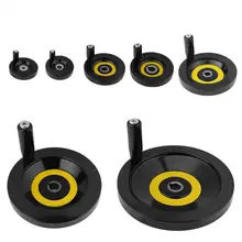 1 шт. Вращающаяся ручка ручного колеса токарный фрезерный станок заднего гофрированного ручного колеса с вращающейся ручкой 63 мм 80 мм Горячая