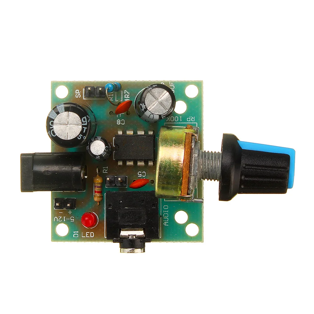 Мини усилитель CLAITE LM386 DC 3 В до 12 Плата усилителя сигнала модуль для